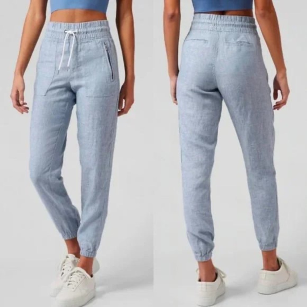 ATHLETA Linen Draw String Joggers